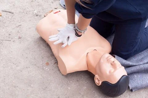 First aid in the nature Stock Photos