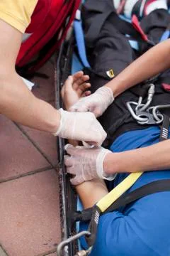 First aid Stock Photos