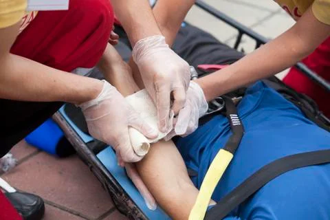 First aid Stock Photos