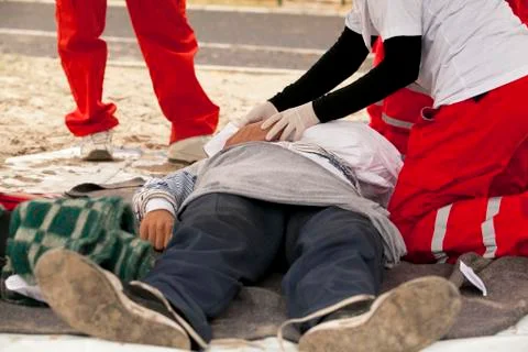 First aid Stock Photos