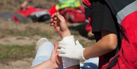 First aid Stock Photos