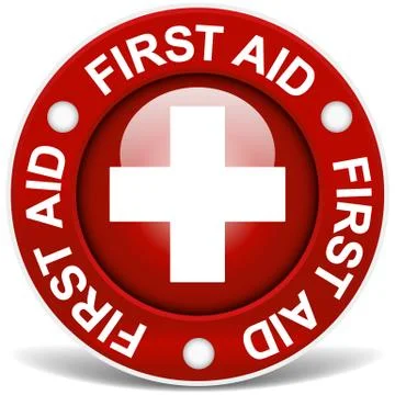 First Aid Red Illustrazione stock
