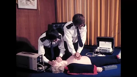 First-Aid Resuscitation Training in Australia, 1977 Vídeos de archivo 339541748