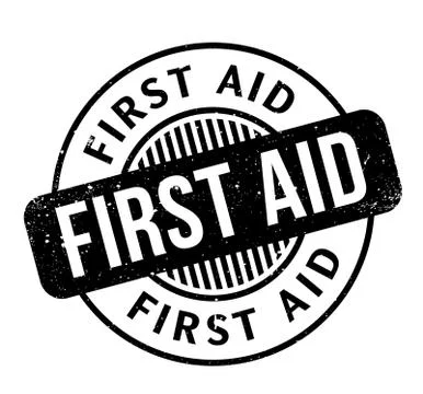 First Aid rubber stamp Stock Illustration