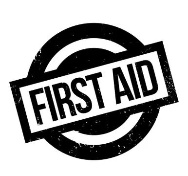 First Aid rubber stamp Stock Illustration