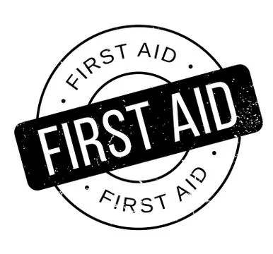 First Aid rubber stamp Stock Illustration