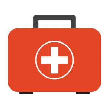 First aid safety box vector illustration graphics design Stock Illustration
