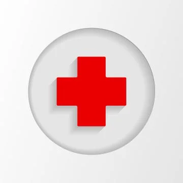 First aid sign icon vector design isolated on white background Stock Illustration