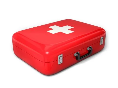 First aid suitcase Stock Illustration