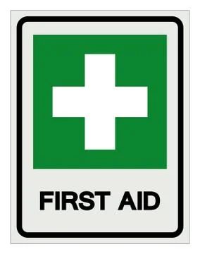 First Aid Symbol Sign, Vector Illustration, Isolated On White Background Labe Stock-Illustration