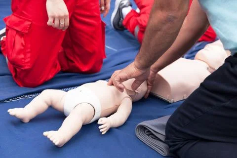 First aid training course Foto stock