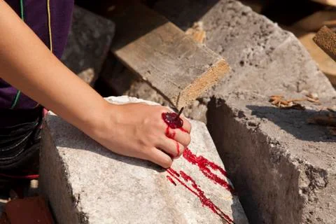 First aid training Foto stock