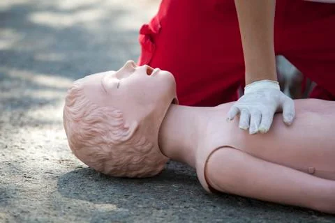 First aid training Stock Photos
