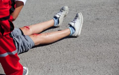First aid training Foto stock