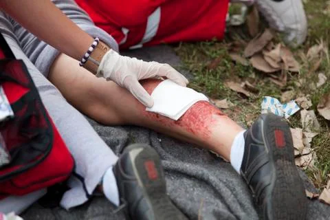 First aid training Stock Photos