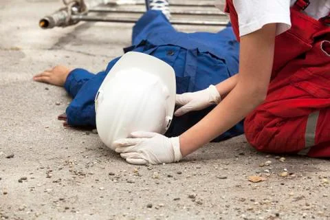 First aid training Stock Photos