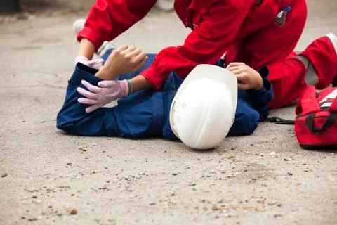First aid training Stock Photos