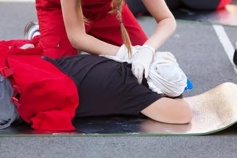 First aid training Stock Photos
