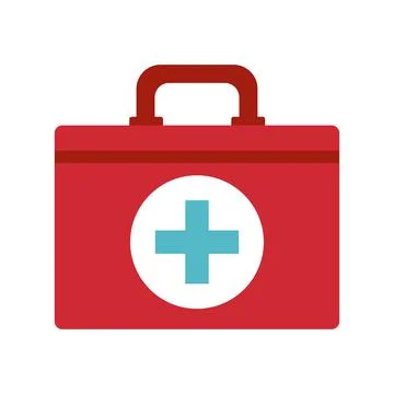 First aid on a white background Illustrazione stock