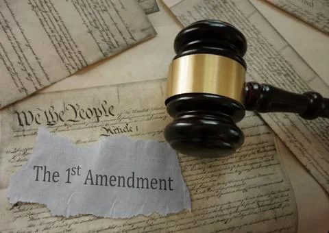 First Amendment constitution rights Foto stock