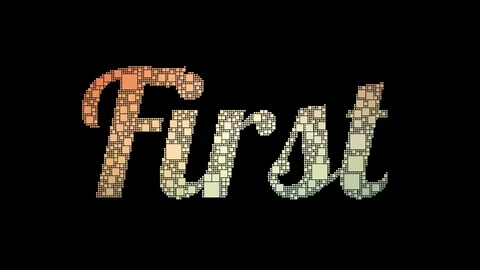First Amendment Pixelated Text Warping Looping Boxes With Glitch Effect Stock Footage 113881479