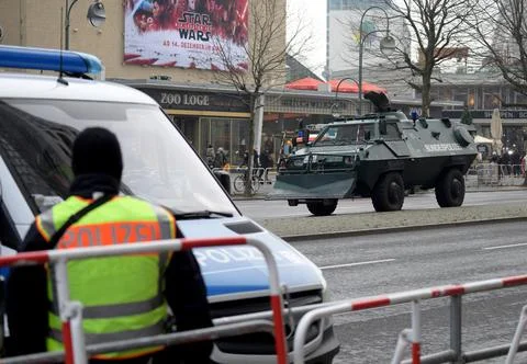 First anniversary of the terrorist attack on Berlin Christmas market, Germany -  Stock Photos