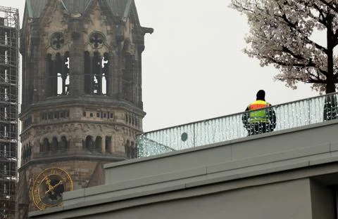 First anniversary of the terrorist attack on Berlin Christmas market, Germany -  Stock Photos