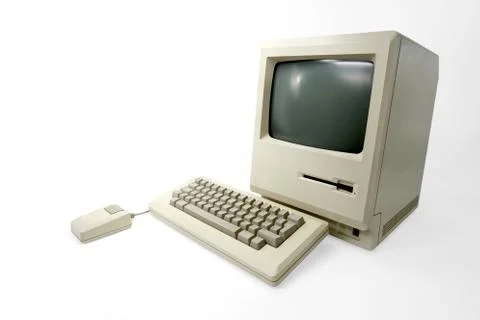 First apple macintosh computer Stock Photos