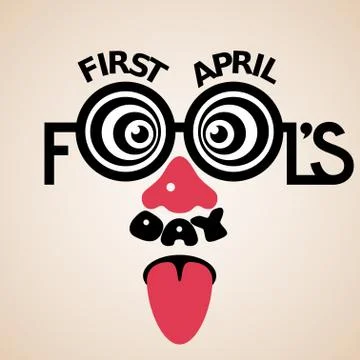 First April Fools day 스톡 일러스트
