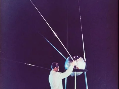 The first artificial Earth satellite Sputnik 1 Stock Photos