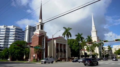 First Baptist Church of Fort Lauderdale,... | Stock Video | Pond5