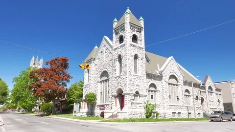 First Baptist Church Kingston Ontario Stock Footage