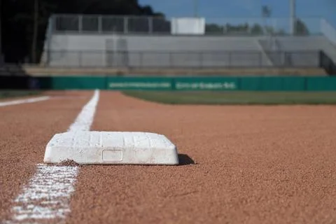 First base baseball field Foto stock