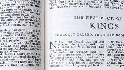 The First Book Of The Kings Stock Footage 69872278