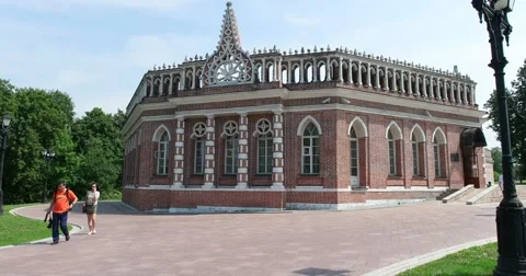 The first cavalry corps, Museum - reserve "Tsaritsyno", Moscow Stock Footage 65371866