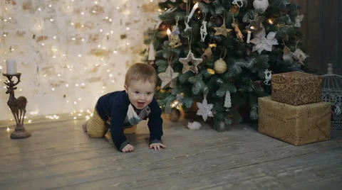 First Christmas. First Gift. first new year Stock-Footage 57222447