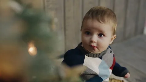 First Christmas. First Gift. first new year 動画素材 57225574