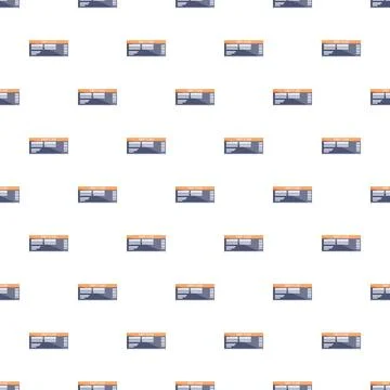 First class boarding pass tickets seamless pattern Stock Illustration