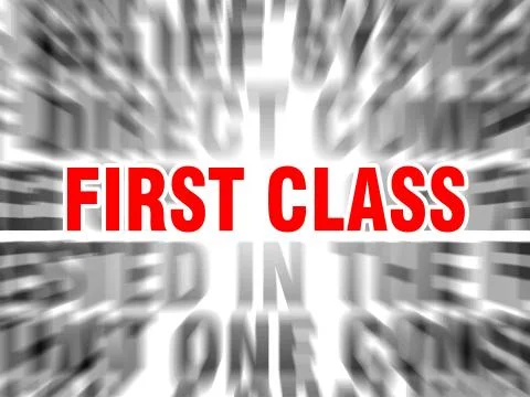 First class Stock Illustration