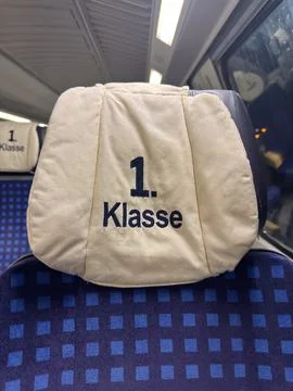 First class komfort on a german train Stock Photos