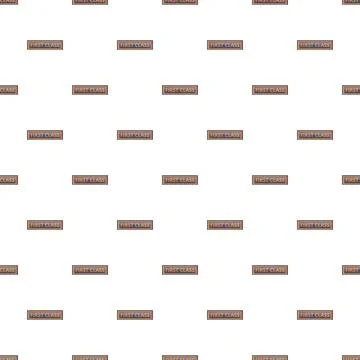First class label repeat pattern background Stock Illustration