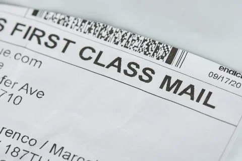 First class mail 写真素材