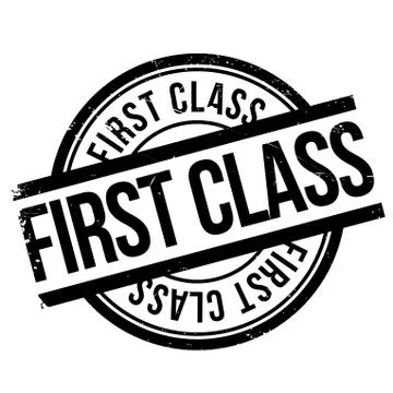 First class stamp Stock Illustration