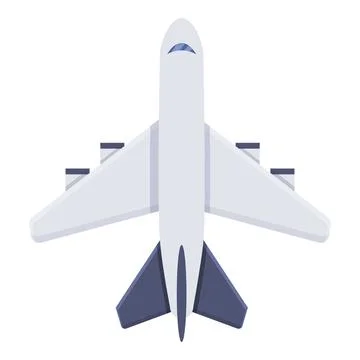 First class travel airplane icon, cartoon style Stock Illustration