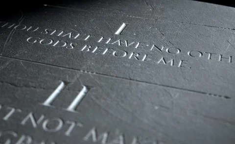 The First Commandment Stock Illustration