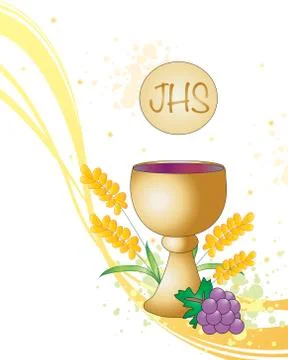 First Communion Stock Illustration