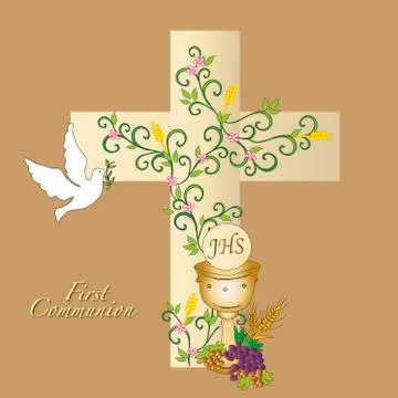 First communion Stock Illustration