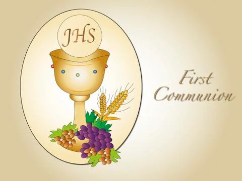 First communion Stock Illustration
