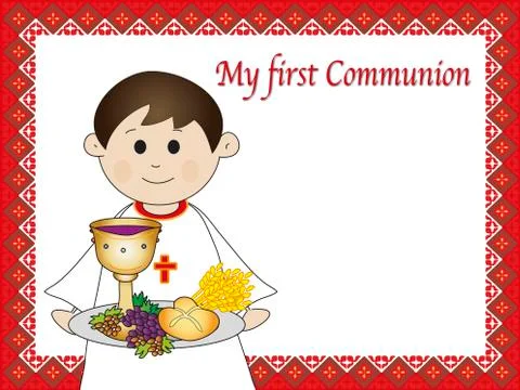 First communion Stock Illustration