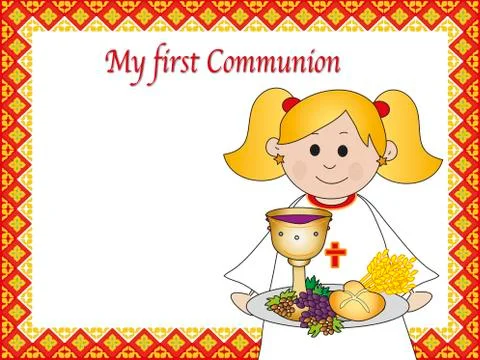 First communion Stock Illustration